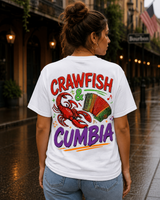 Crawfish & Cumbia Shirt | Latino NOLA Mardi Gras T-Shirt | New Orleans Hispanic Pride Tee